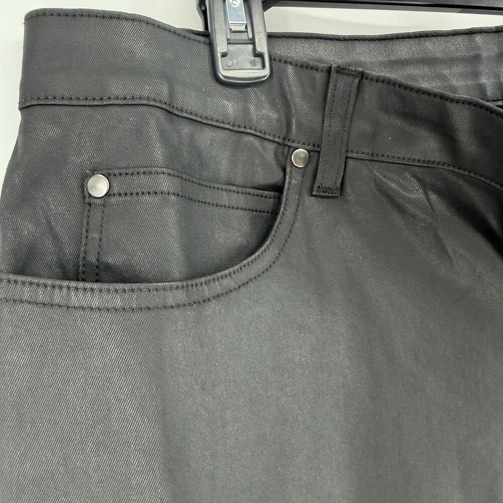 Eileen Fisher Women’s Black Faux Leather Retro Pants Size 16W - Picture 4 of 7
